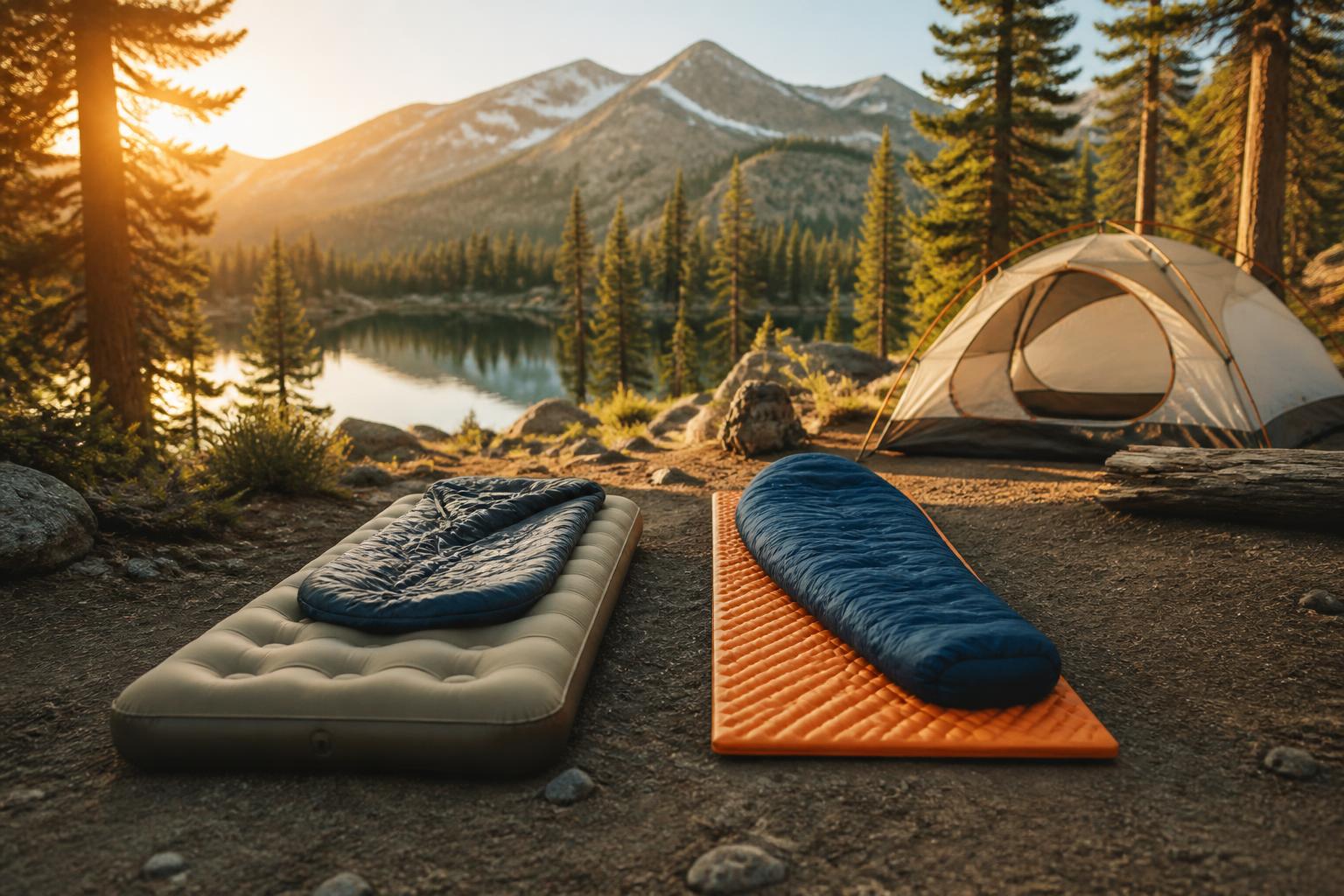 Featured image for article: Air Mattress vs. Sleeping Pad: Which Should You Use for Camping?
