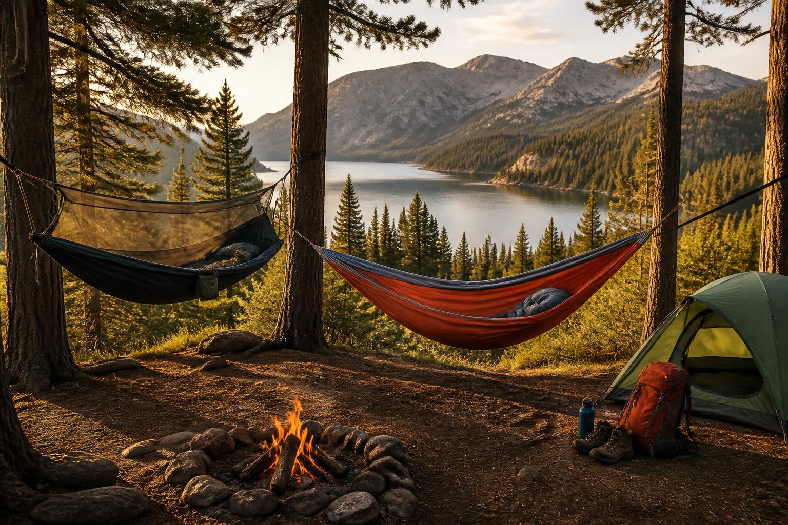 Featured image for article: Best Camping Hammocks: Single, Double & With Bug Nets