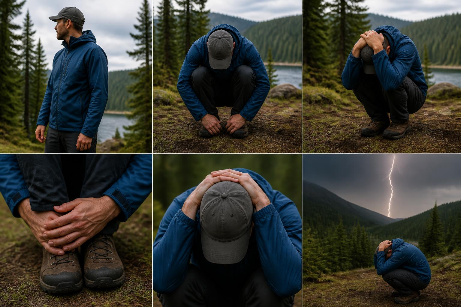 Illustration for: What to Do When Lightning Is Close (Step by Step)