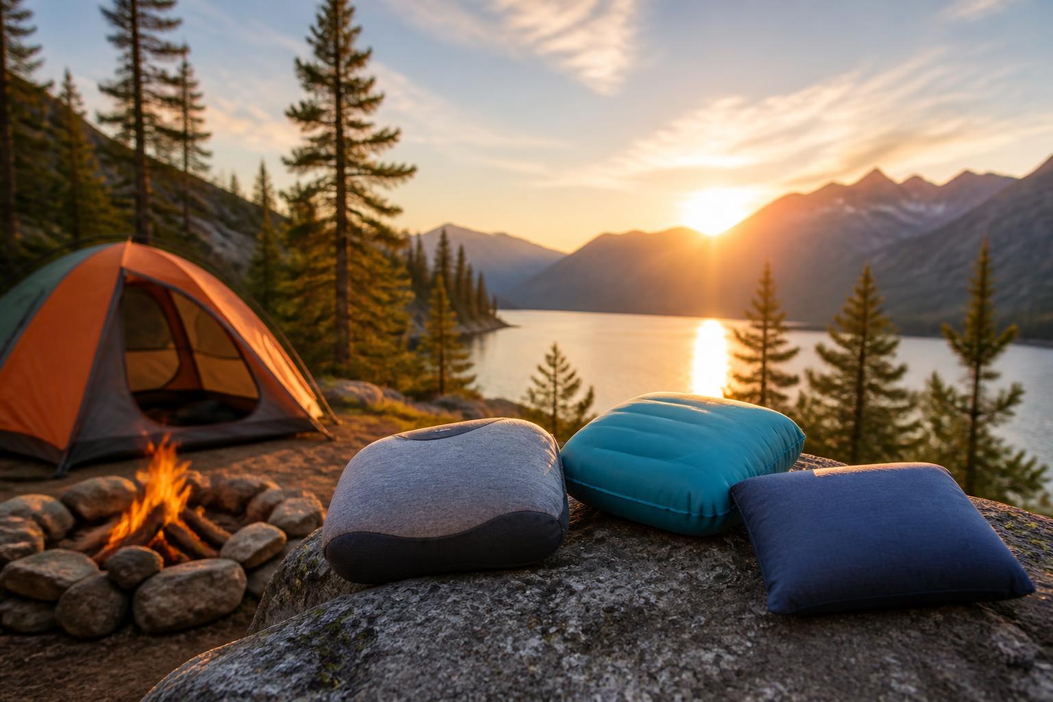 Featured image for article: Best Camping Pillows: Compressible, Inflatable & Hybrid Options