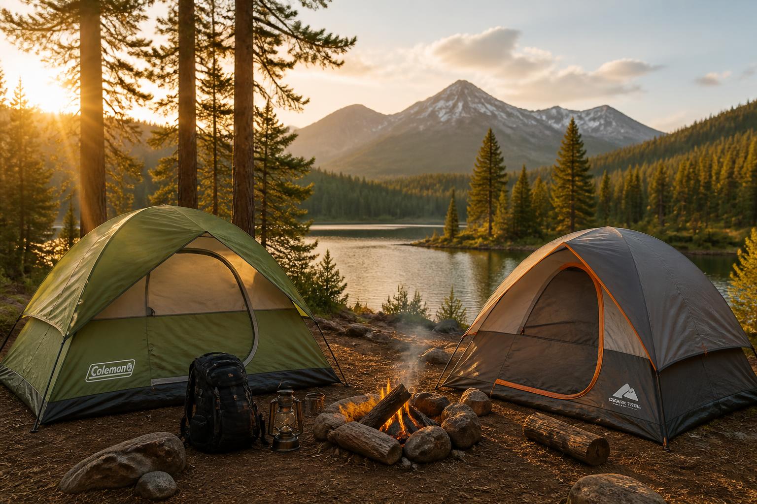Featured image for article: Coleman vs. Ozark Trail Tents: Budget Camping Tent Showdown
