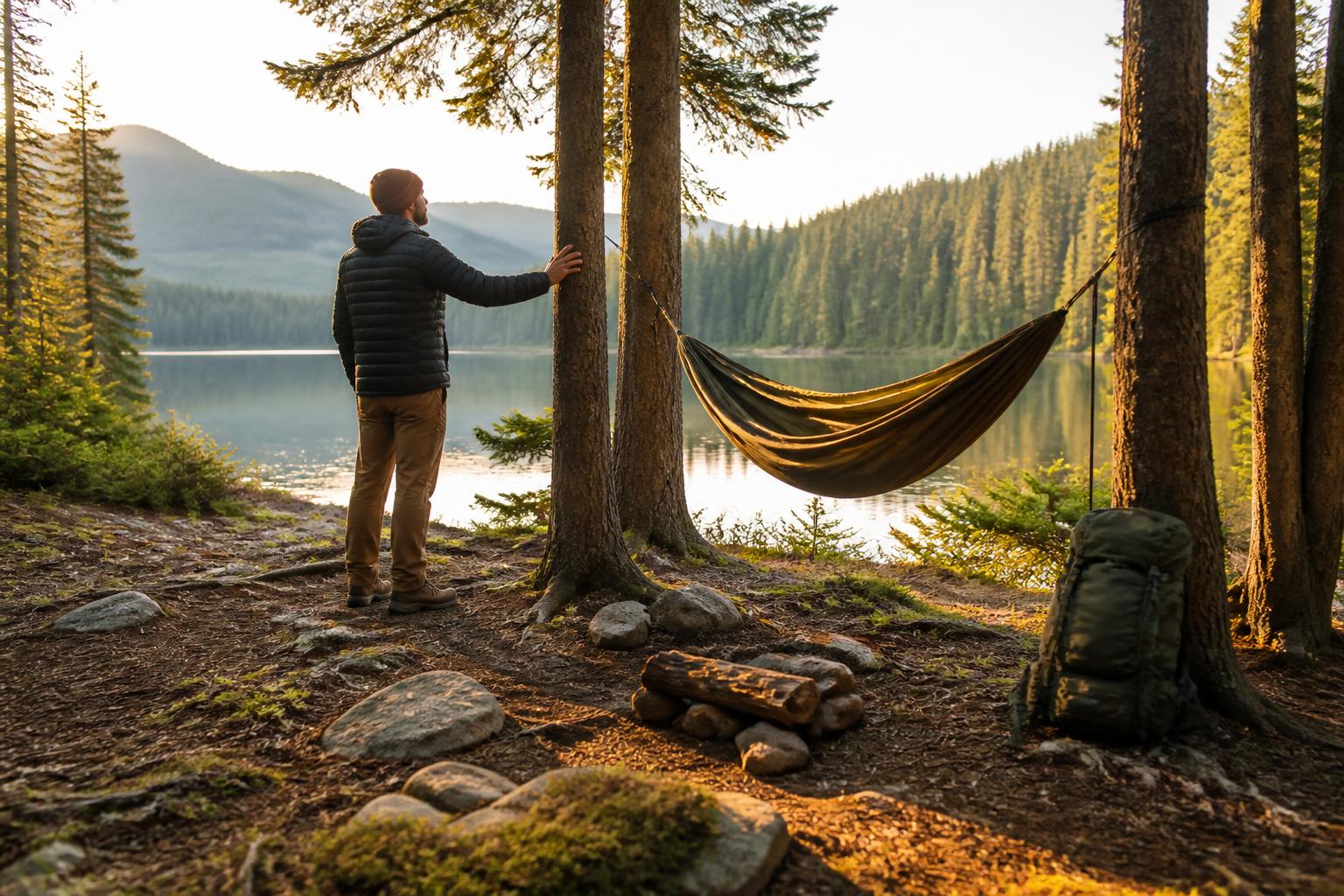 Featured image for article: Hammock Tarp Setup: Staying Dry in Your Hammock