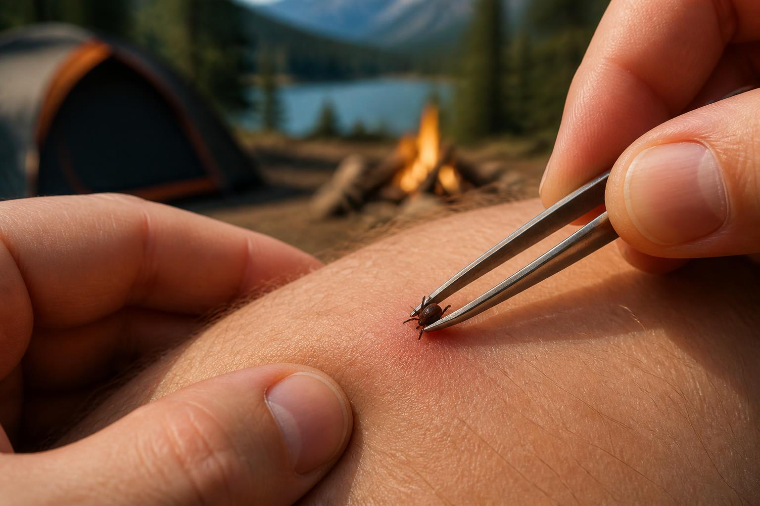 Illustration for: Remove an Embedded Tick Correctly and Quickly