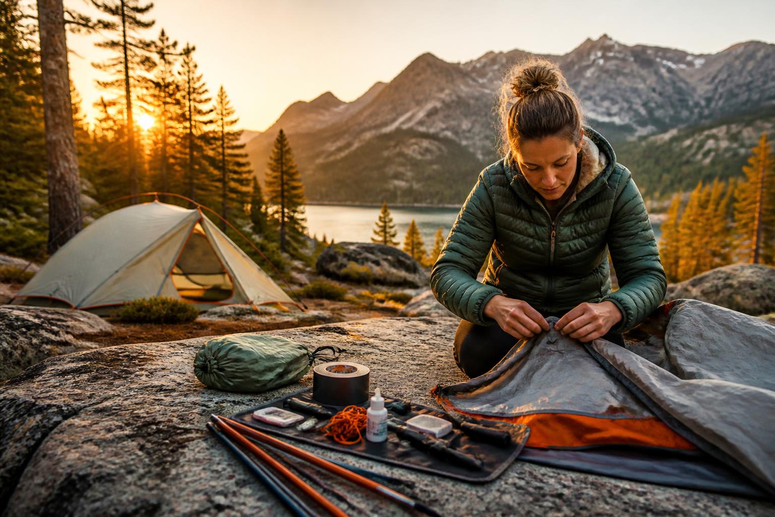 Featured image for article: How to Repair a Tent: Tears, Poles, Zippers & Leaks