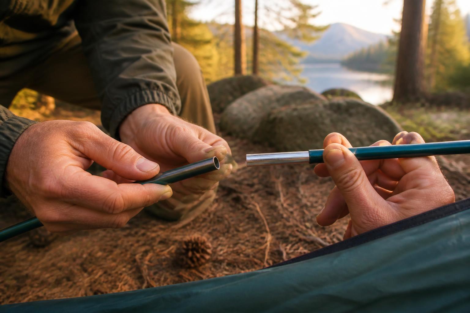 Illustration for: Fixing a Broken Tent Pole