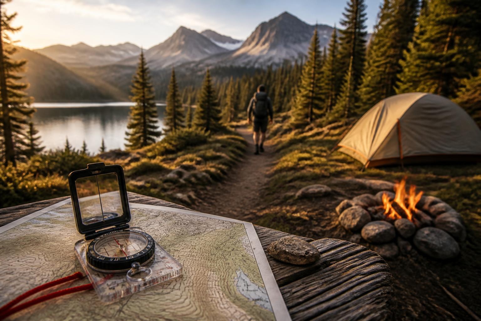 Featured image for article: How to Use a Compass and Map: Navigation Basics for Campers