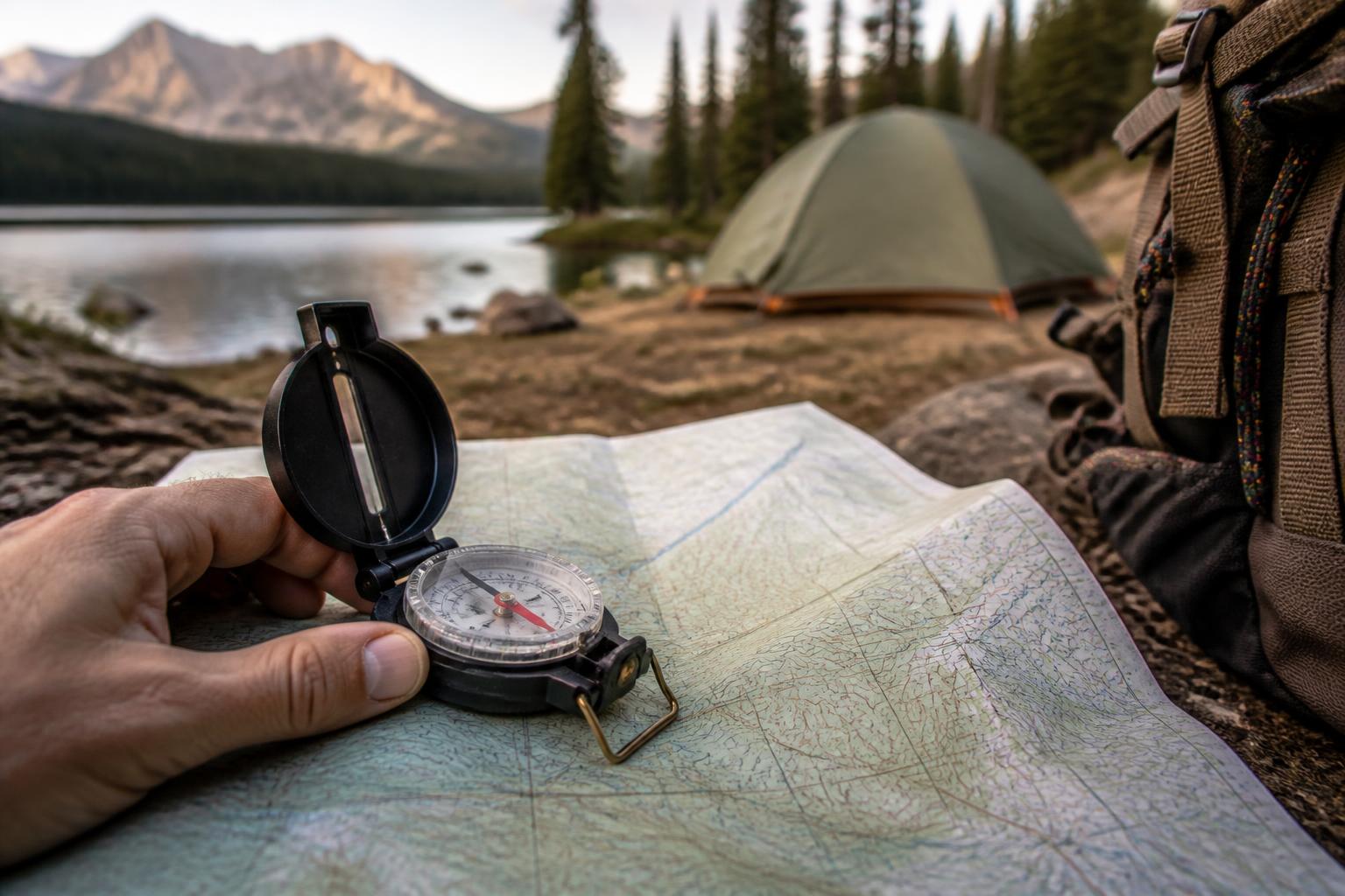 Illustration for: What You Need: A Compass and Map That Work Together