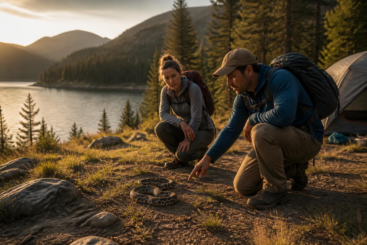 Featured image for article: Snake Safety While Camping: Identification, Prevention & First Aid