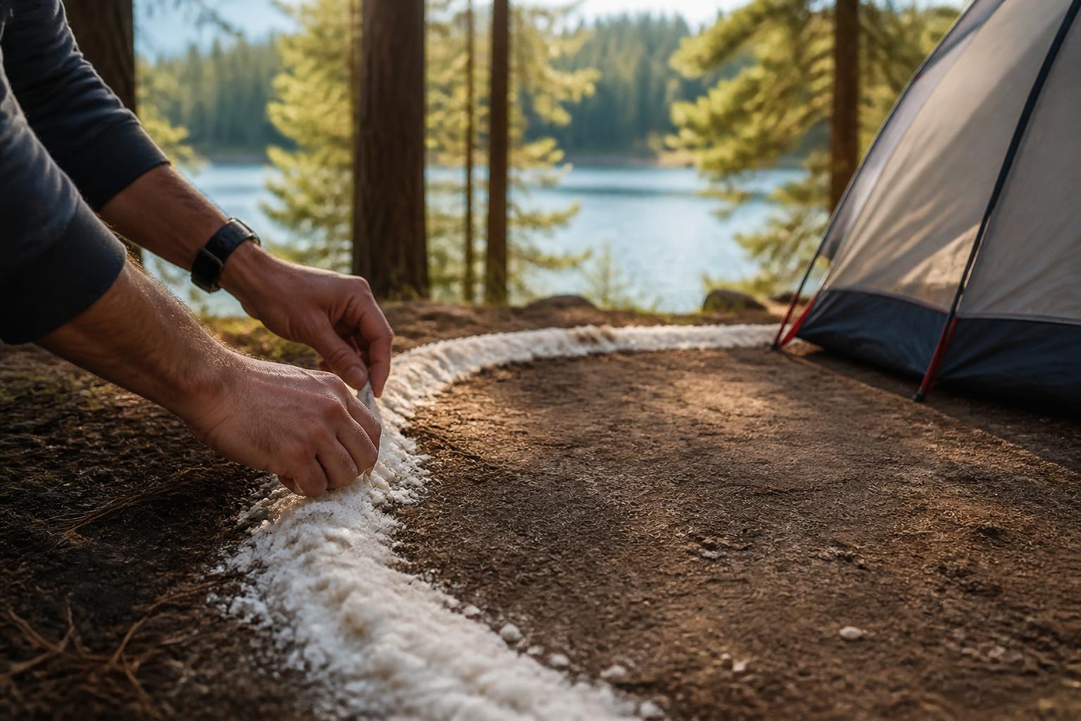 Illustration for: Prevent Snakes from Coming Near Your Campsite
