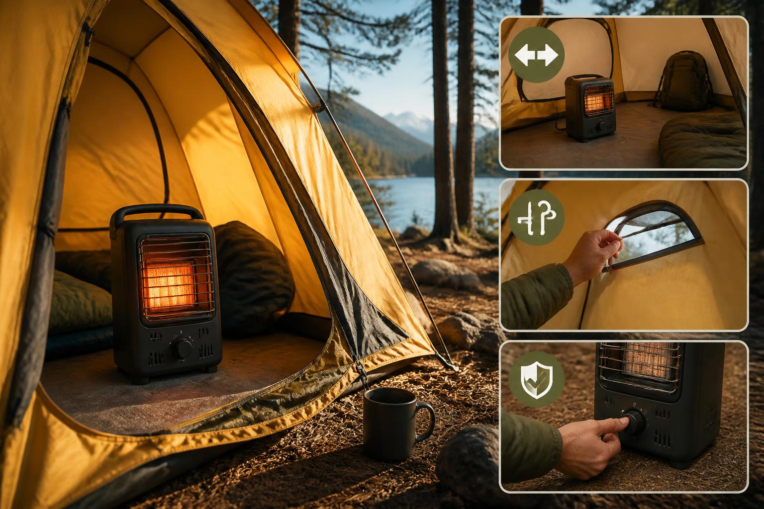 Illustration for: Three Practical Tips for Using a Tent Heater Safely