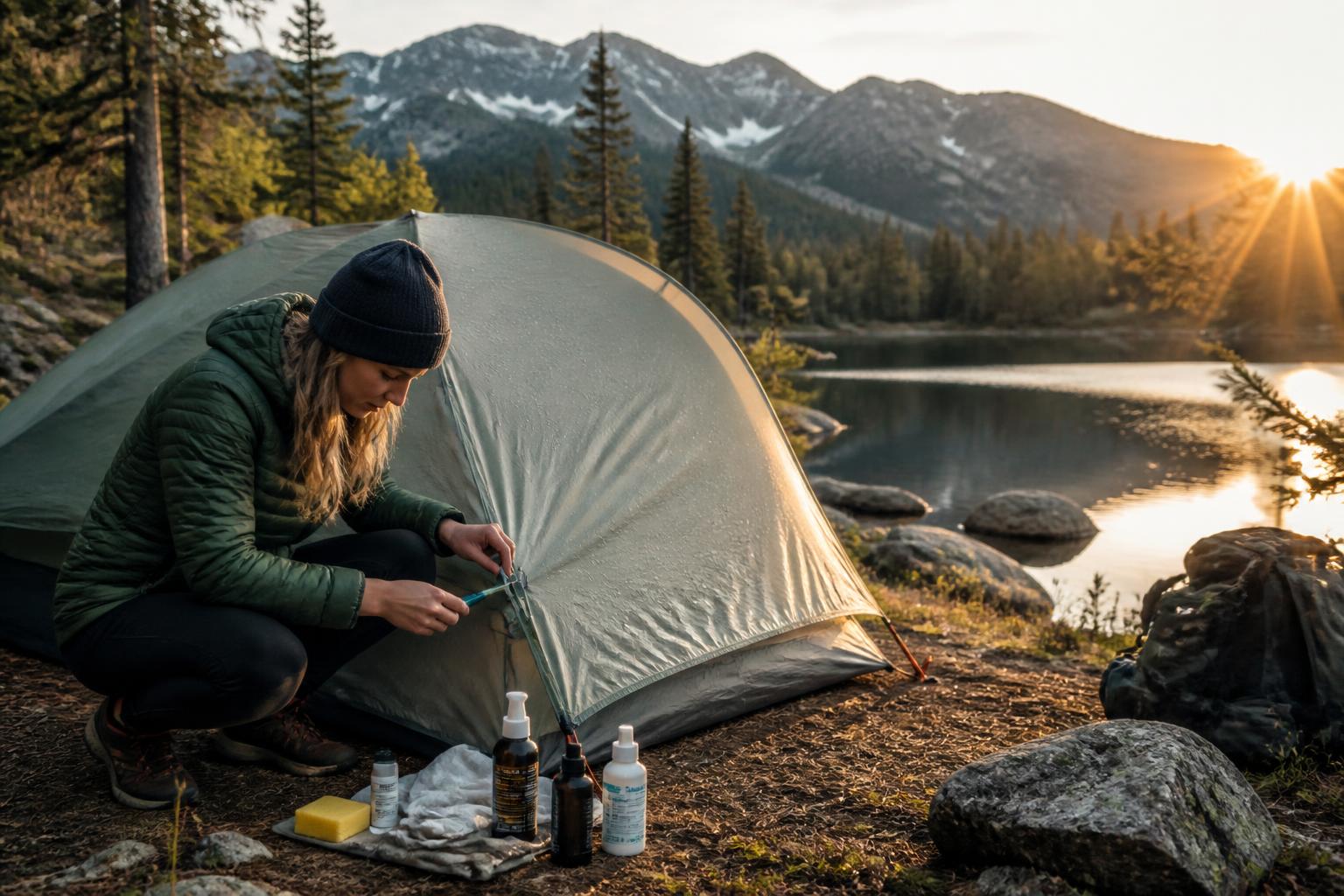 Featured image for article: How to Waterproof Your Tent: Seam Sealing, DWR & Sprays